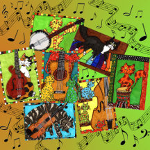 Musical Cats Mini Posters