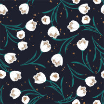 Ethereal Tulip Harmony Abstract Floral Pattern