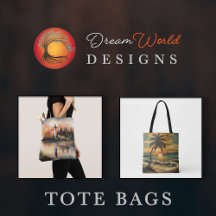 Artistic Tote Bags: Unique Digital Painting Design