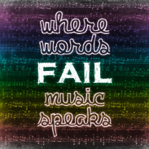 Dark Rainbow Music Notes