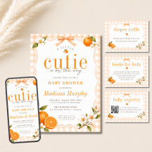 A Little Cutie Orange Gingham