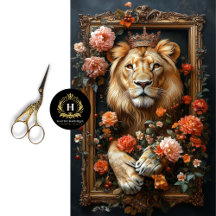 🦁 Regal Lion Decoupage Tissue Paper Collection 🦁