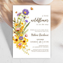 Little Wildflower Floral Boho Baby Shower