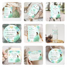 Mint Green Princess Dress Quinceañera