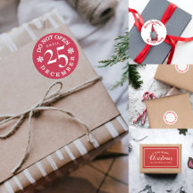 Christmas Stickers, Gift Labels and Favor Bags