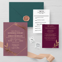 Bronze Fall Leaf Wedding Collection