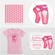Ballerina Toe Shoes Birthday Party Collection