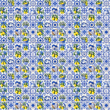 Mediterranean Lemon & Blue Tile Home Collection