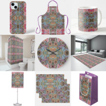 Shabby Chic Flower Garden Watercolor Painting