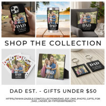 Dad Est. One Photo - Gifts for Dad Under $50