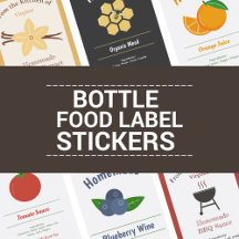 Bottle Food Label Stickers