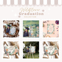 Stylish Spring Wildflower Graduation Party