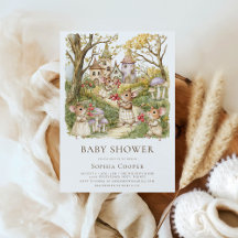 Storybook Animals Watercolor Baby Shower