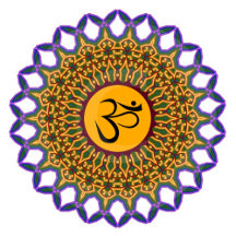 Mandala Yoga Om Rainbow Peacock Kaleidoscope