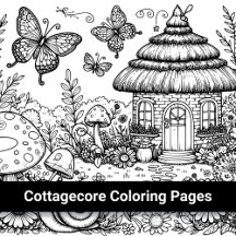 Cottagecore Color Me Pages