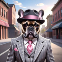 Vintage Gangster French Bulldog