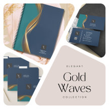 Elegant Gold Wave