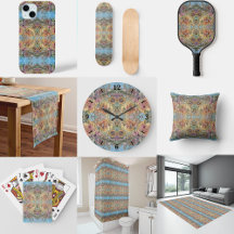 Whimsical Chic Flower Garden Watercolor Painting