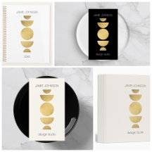 Abstract Moon Phases Geometric Art Brand Suite