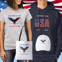 AMERICA250 - 1776-2026 Patriotic Apparel