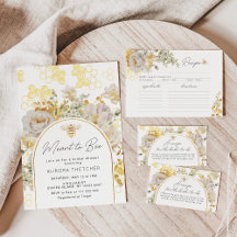 Meant to bee floral bridal shower collection