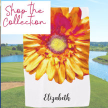 Orange Gerbera Daisy Golf and Sports Gear