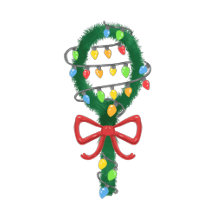 Serving Christmas - Tennis Racket Wreaths