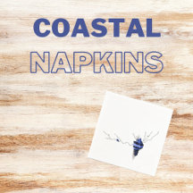 Coastal napkins for your party or event