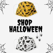 Halloween Face Masks and Decor