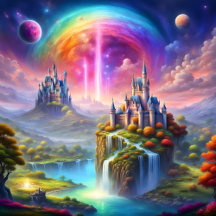 landscape with castles and stunning details 