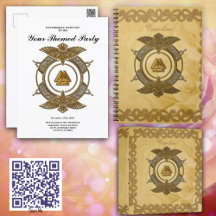 Elegant celtic knot in golden colors.