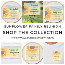 Watercolor Sunflower Family Reunion Collection