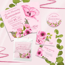 Pink Poppies Quinceañera 
