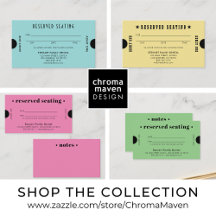 DENTIST   Reserved Seating Appointment Cards