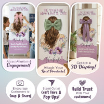 Floral Hair Accessory Branding Collection