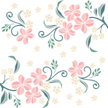 Pink and White Floral Pattern