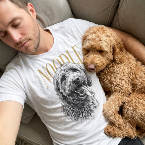 Cuddle sleep hero: the personalized t-shirt with NOODLE's portrait