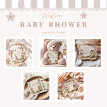 Boho Cowgirl Boots Baby Shower