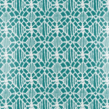 Teal With White Crochet Lace Pattern