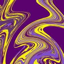 Purple and Yellow Fluid Painting
