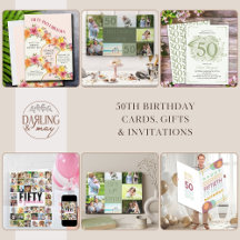 50th Birthday Invitations and Party Supplies
