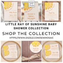 Little Ray Of Sunshine Baby Shower Collection