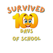 Survived 100 Days of School Kids T-Shirts 