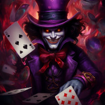 Poster Jeu de Cartes Énigmatique avec le Joker