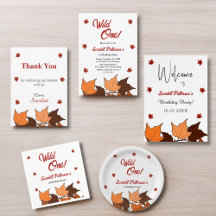 Elegant Onederful Wild One Autumn Floral Birthday