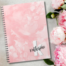 Simple Pink Watercolor Monogram Gifts