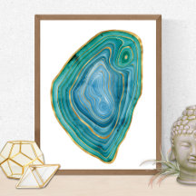 Blue Agate Slice Crystal