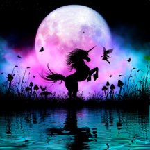 Wonderful unicorn with fairy