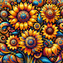 Pretty Hyper Realistic Sunflower Art