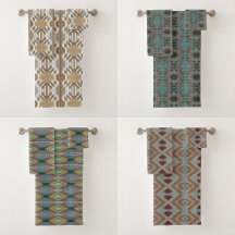 Bath Towel Sets With Southwest Themed Designs 